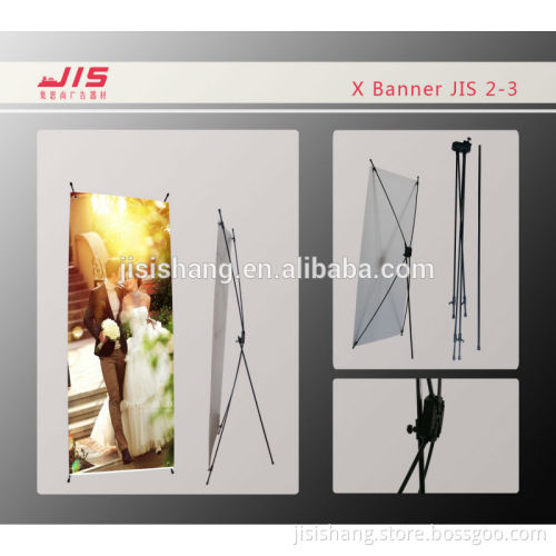 JIS2-3, Advertising exhibition display trade show promotion usage,Economic Light weight Full Fiberglass pole X Banner